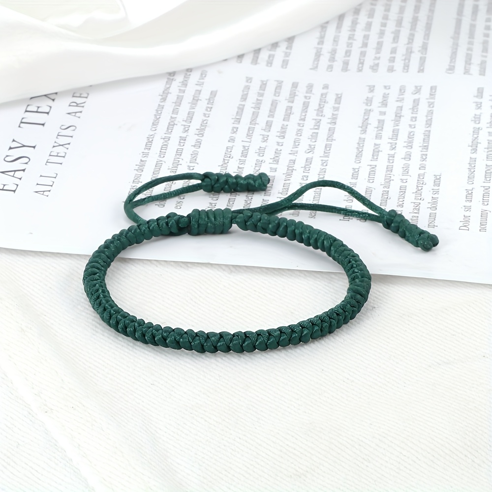 Waterproof Pure Thread Woven Bracelet for Casual Attire